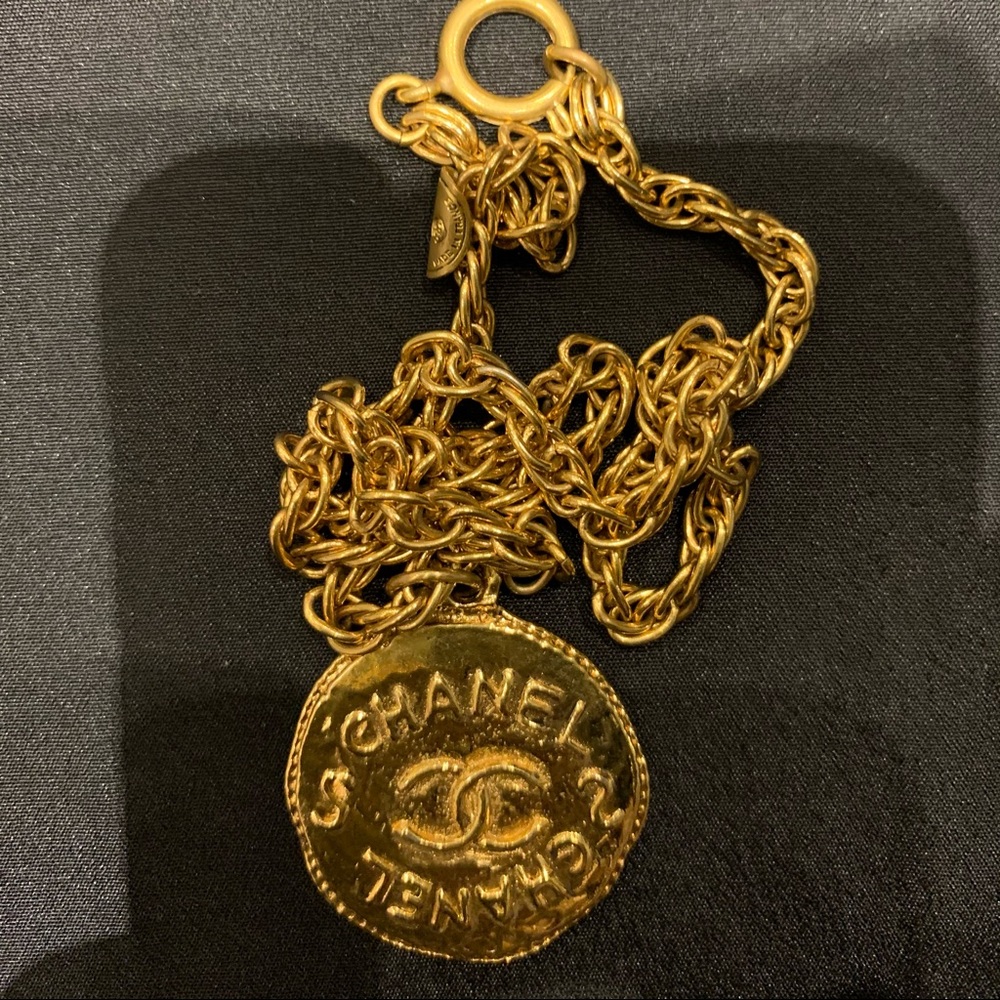 Chanel vintage coin necklace